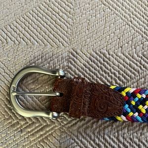 Robert Graham multicolored weaved belt